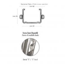 Inter-row post 55x39 MAXI sections